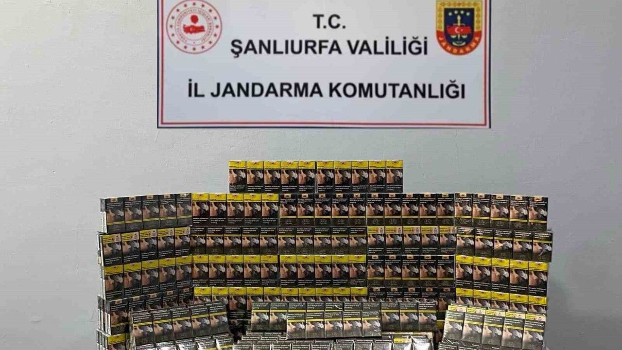 Şanlıurfa'da 5 bin paket kaçak sigara ele geçirildi