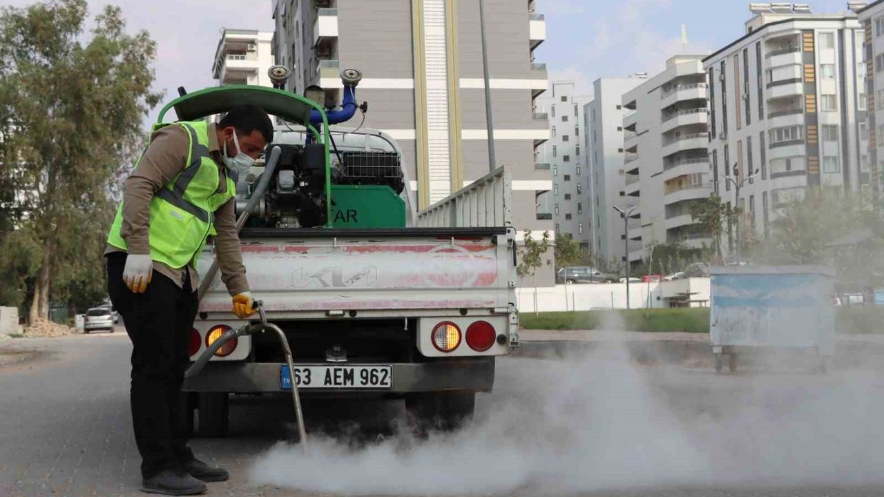 Şanlıurfa'da vektörle mücadele yoğun ilaçlama ile sürüyor
