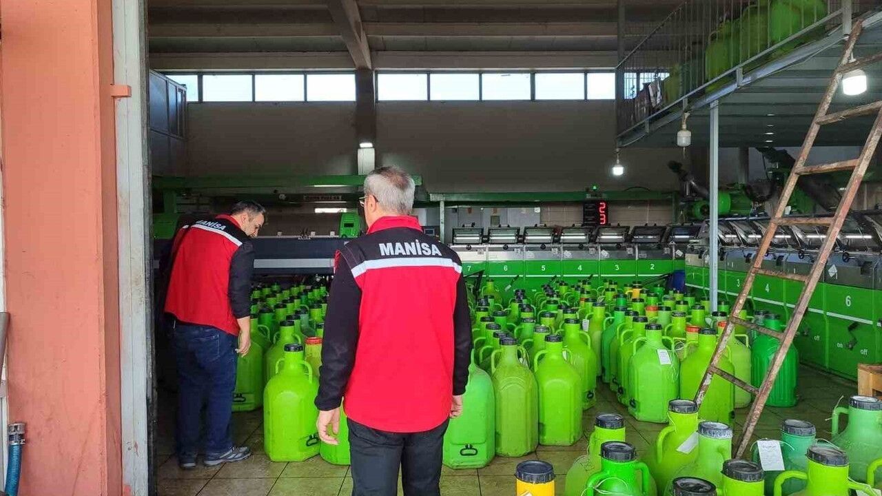 Sarıgöl’de zeytinyağı tesislerine kapsamlı denetim