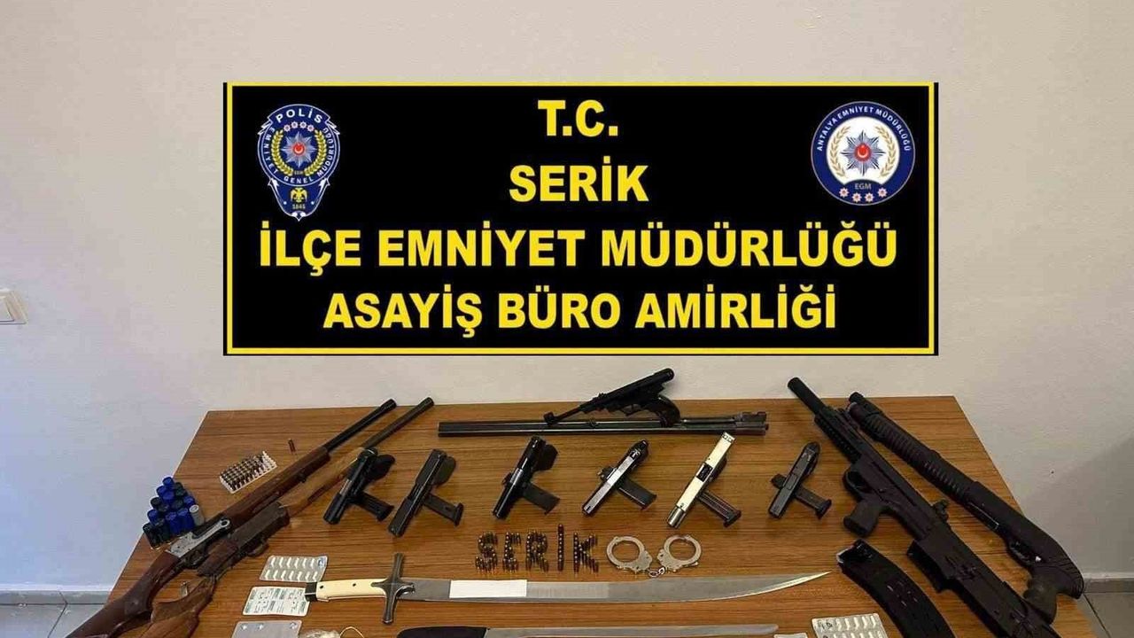 Serik’te eş zamanlı operasyon: 16 şüpheli yakalandı