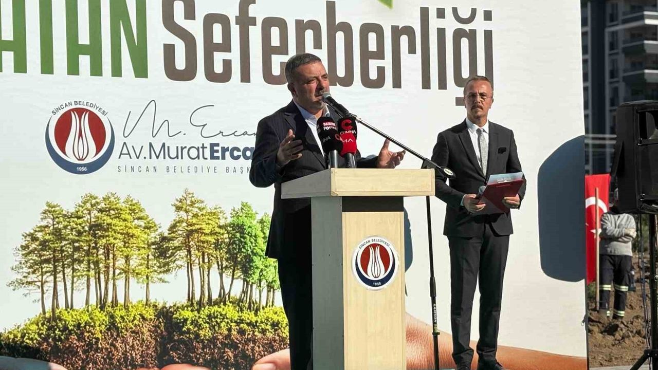 Sincan’da kişi başına 15 m² yeşil alan: Başkan Ercan’dan ağaçlandırma vurgusu