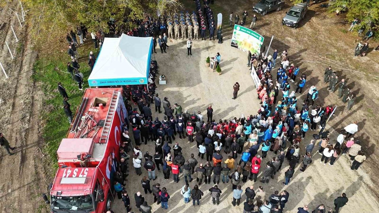 Sinop’ta 3 bin 860 fidan toprakla buluştu