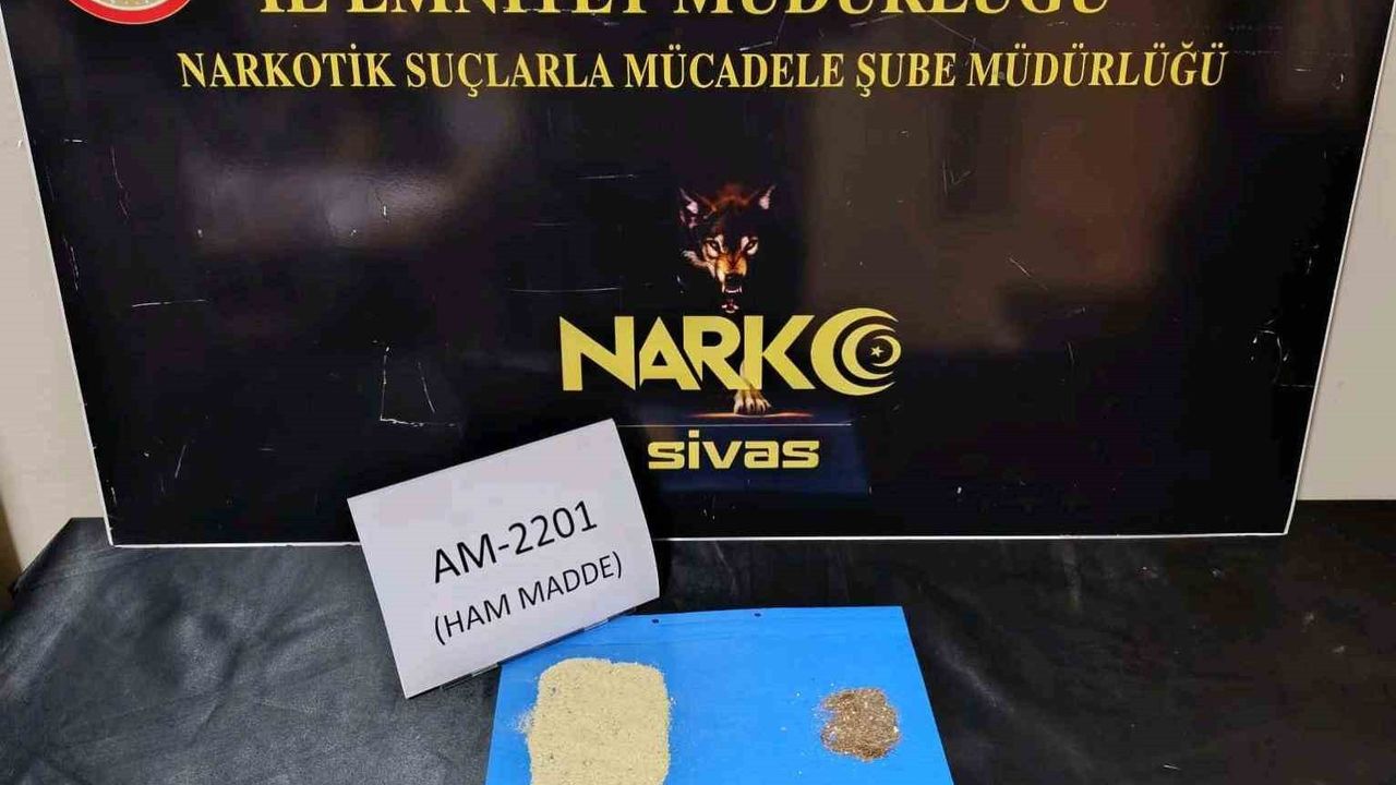 Sivas'ta narkotik operasyonu: 3 kişi cezaevine gönderildi