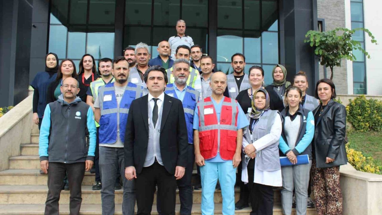 Sular Akademi Hastanesi'nde gerçeğine yakın afet tatbikatı