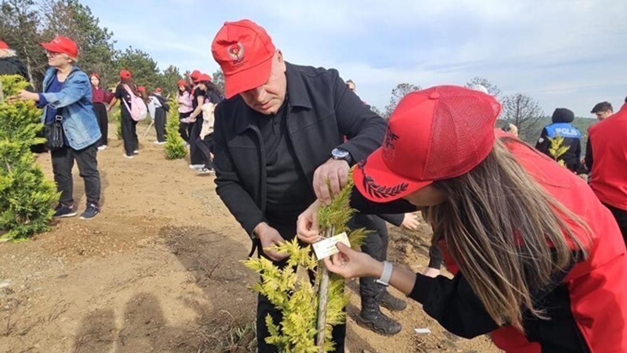 Sultangazi Şehir Ormanı'nda şehitler anısına fidan dikimi