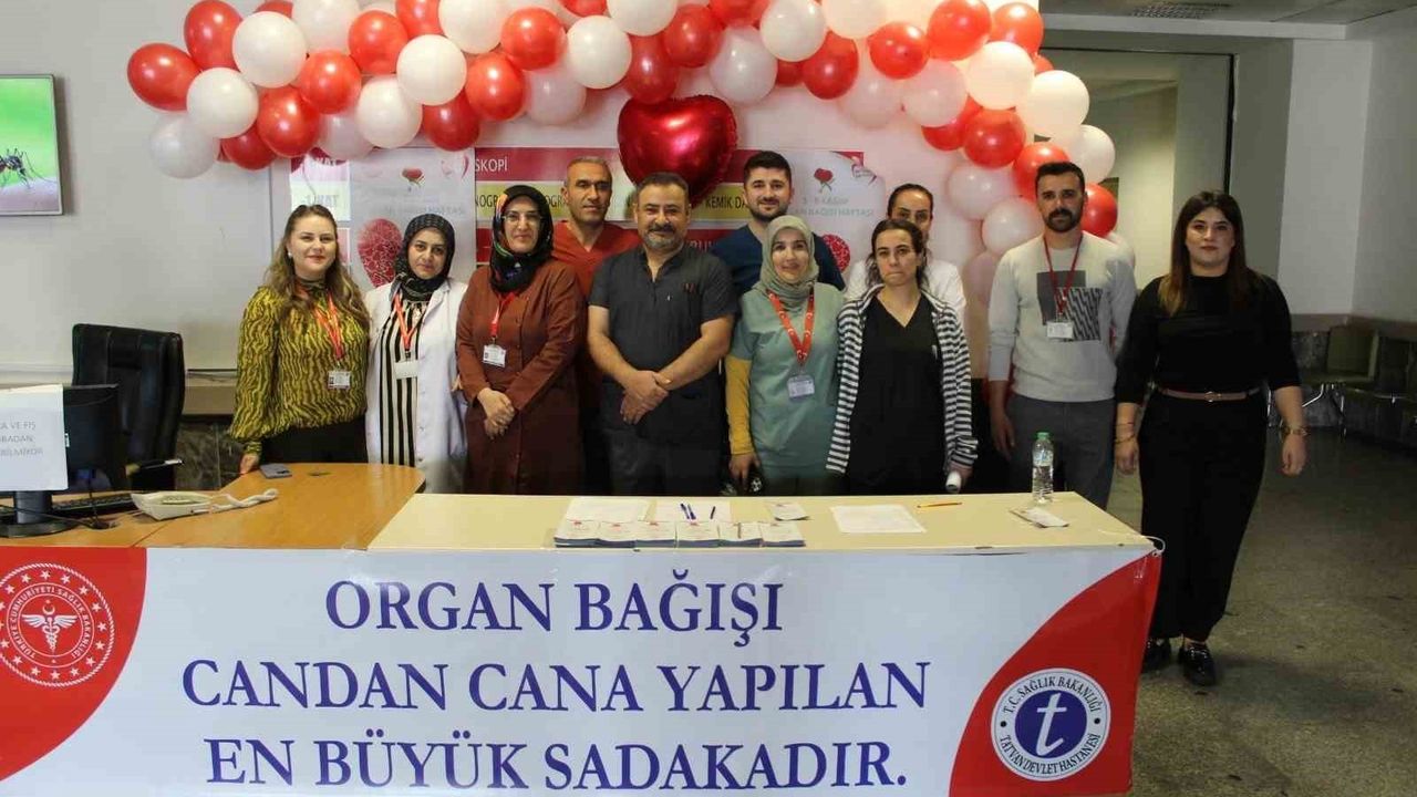 Tatvan Devlet Hastanesi’nden Organ Bağışı Haftası Etkinliği