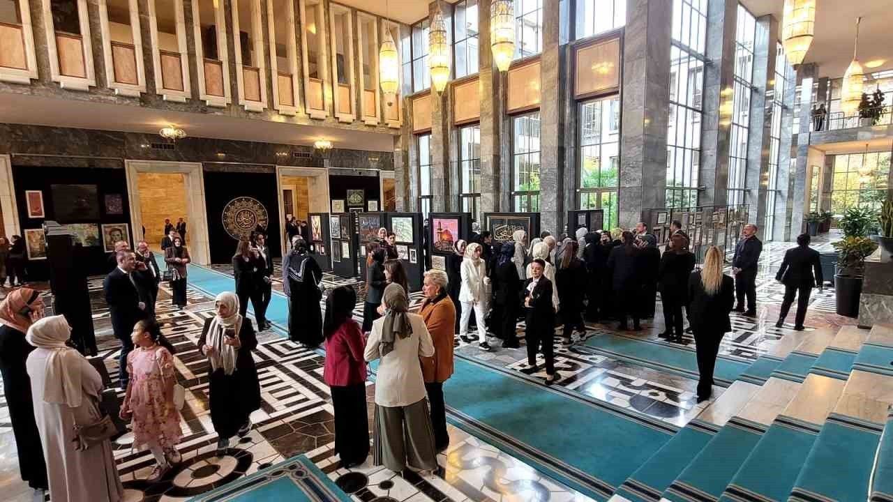 TBMM'de "Hilalin Işığında" Gazze konulu sanat sergisi