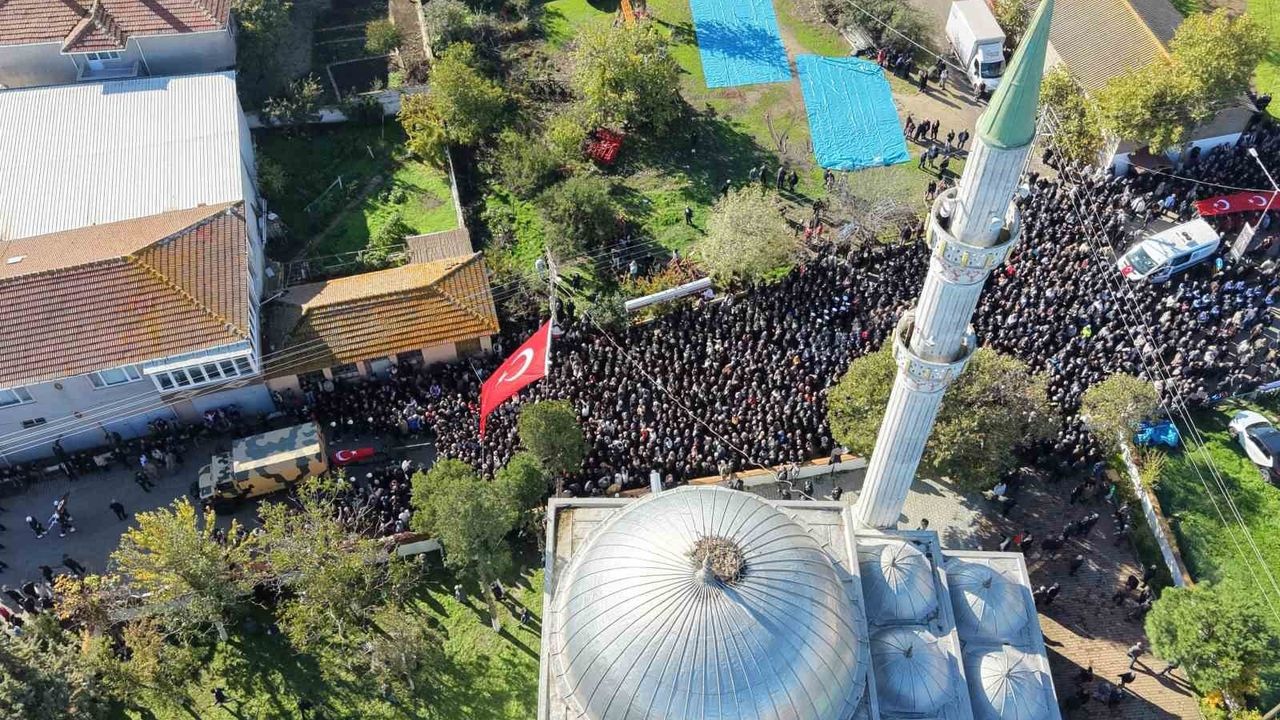 Tekirdağ’da şehit İlker Aykut için askeri tören