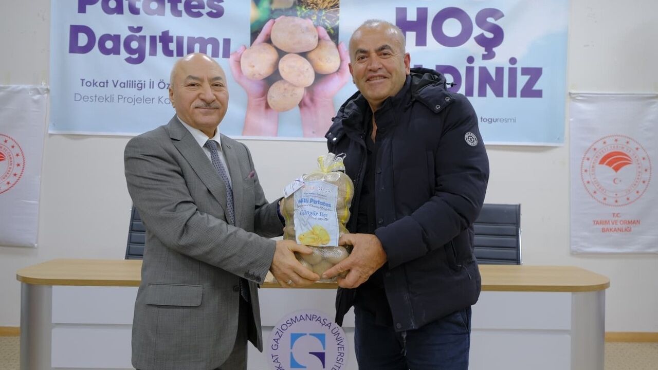 TOGÜ’den Reşadiye’ye sertifikalı yerli patates tohumluğu dağıtımı