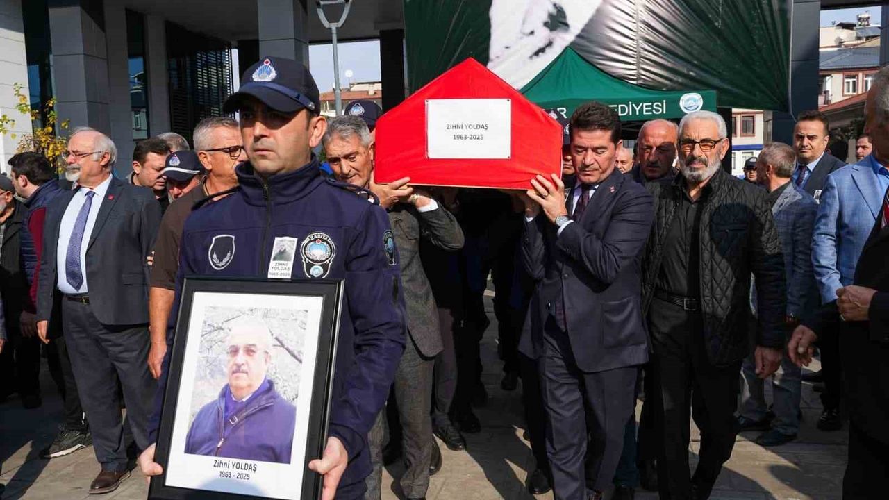 Trabzon'da Zabıta Memuru Zihni Yoldaş İçin Son Görev
