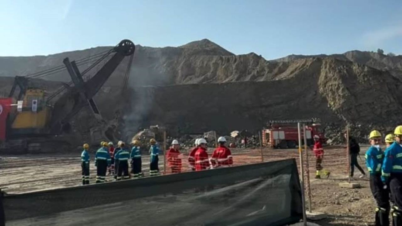 Tunçbilek'te GLİ'de maden kazası tatbikatı