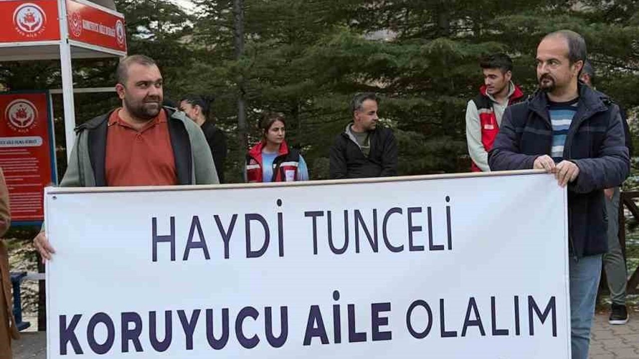 Tunceli'de koruyucu aile farkındalık etkinlikleri