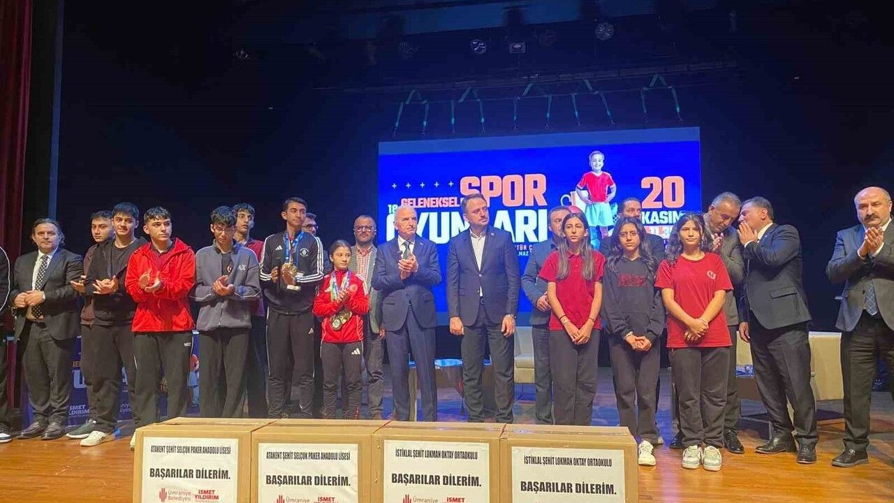 Ümraniye’de 18. Geleneksel Spor Oyunları lansmanı ve ekipman dağıtımı yapıldı