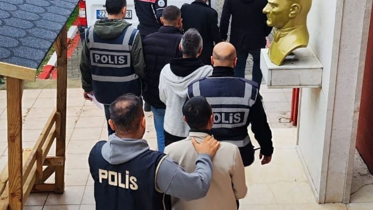 Uzunköprü'de aranan 5 kişi yakalandı ve tutuklandı