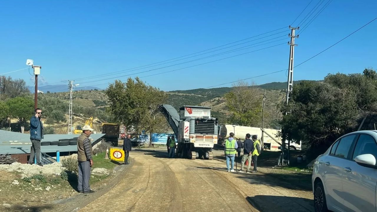 Yenipazar’da Koyunlar Mahallesi giriş yolunda yenileme çalışması başladı