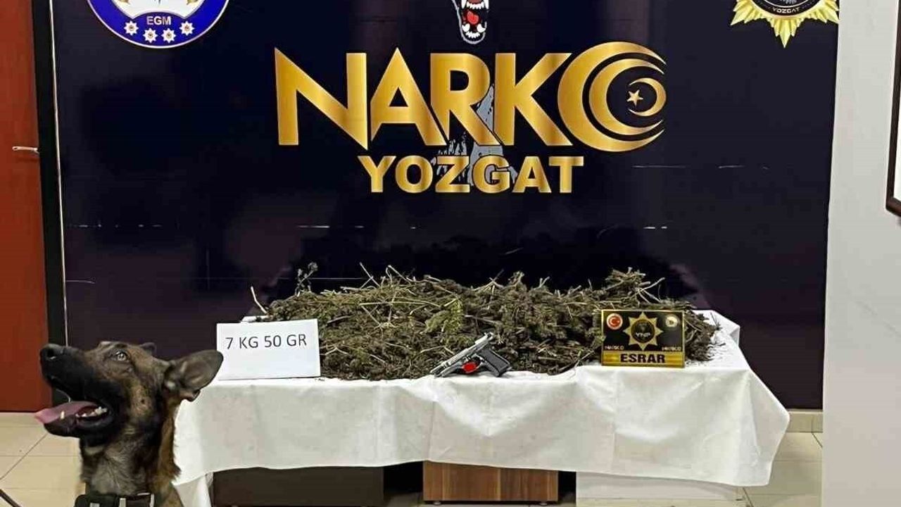Yozgat'ta 7 kilo 50 gram esrar ele geçirildi