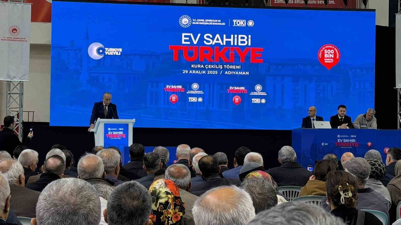 500 Bin Sosyal Konut Projesi'nin İlk Kurası Adıyaman'da Çekildi