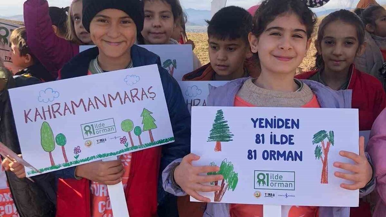 ‘81 İlde 81 Orman’ Projesi Kahramanmaraş’ta 30 Bin Fidanla Sürüyor