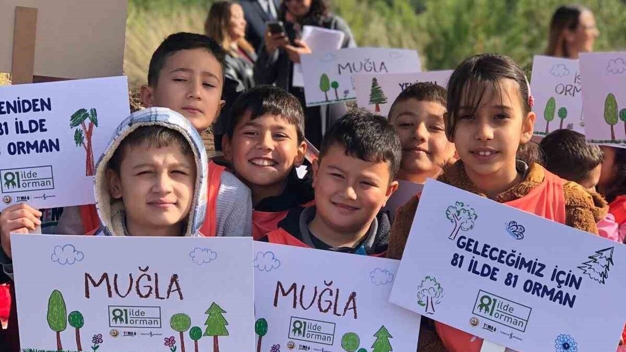 81 İlde 81 Orman projesi Muğla’da 20 bin fidanla sürdürüyor