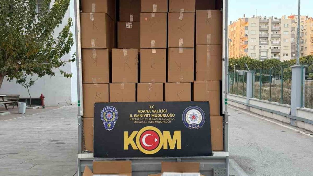 Adana'da 11 milyon 650 bin adet kaçak makaron ele geçirildi — 4 tutuklama