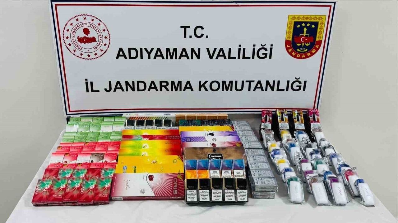 Adıyaman'da kaçak sigara operasyonu: 1 kişi gözaltında