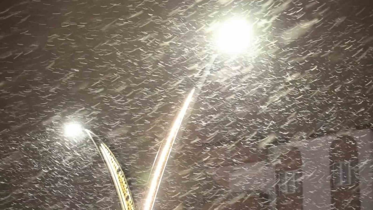 Aksaray'ta beklenen kar yağışı etkili oldu