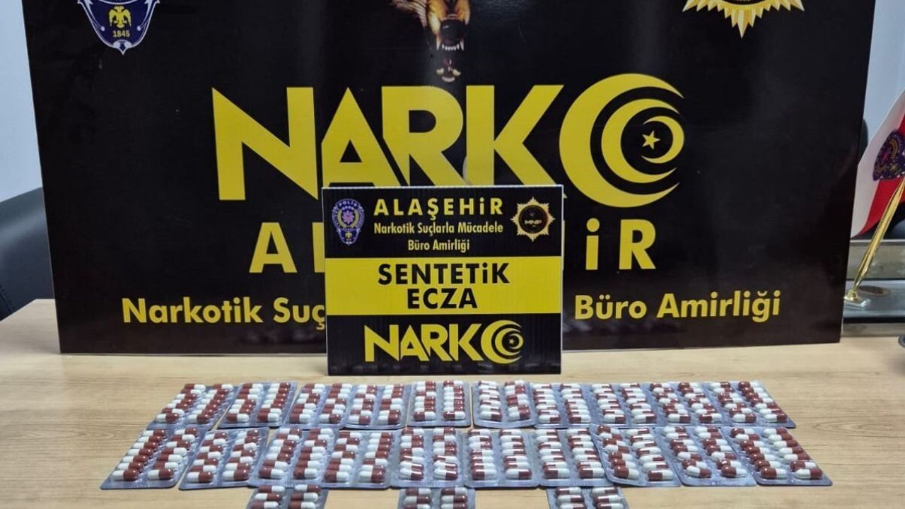 Alaşehir'de uyuşturucu operasyonu: 240 sentetik ecza ele geçirildi, 1 tutuklama