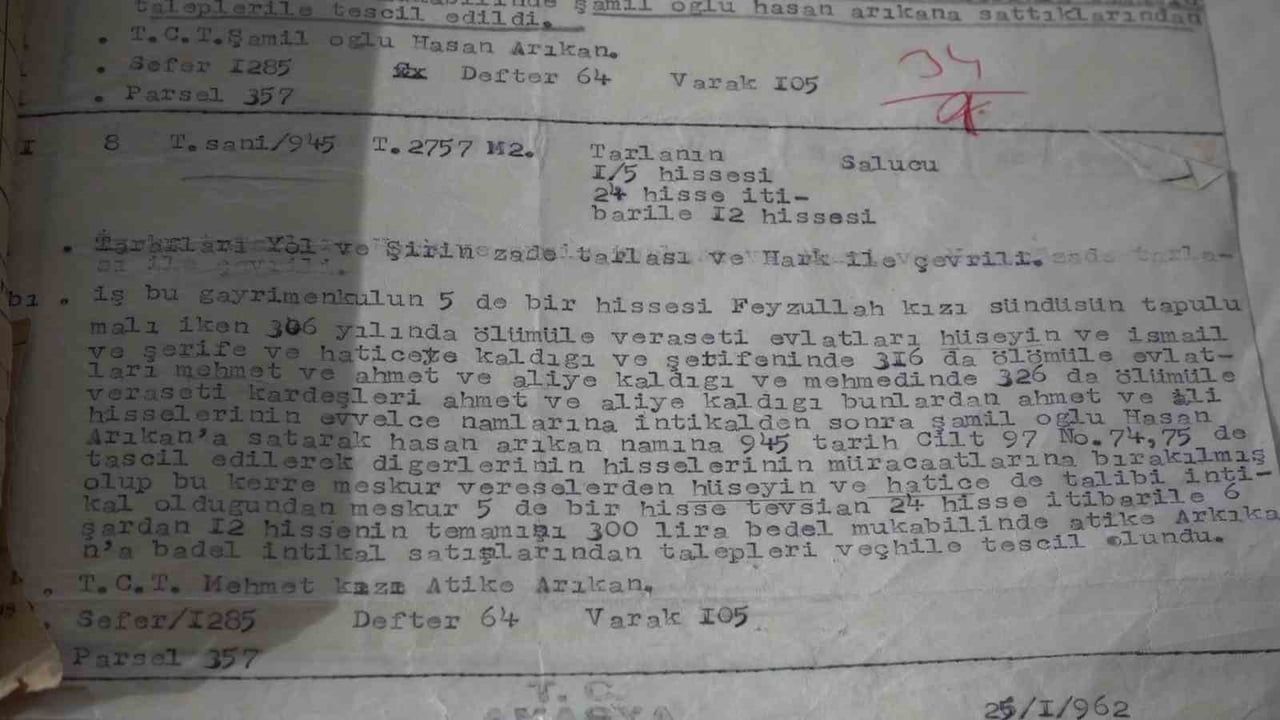 Amasya'da 75 yıllık kadastro davası sonuçlandı