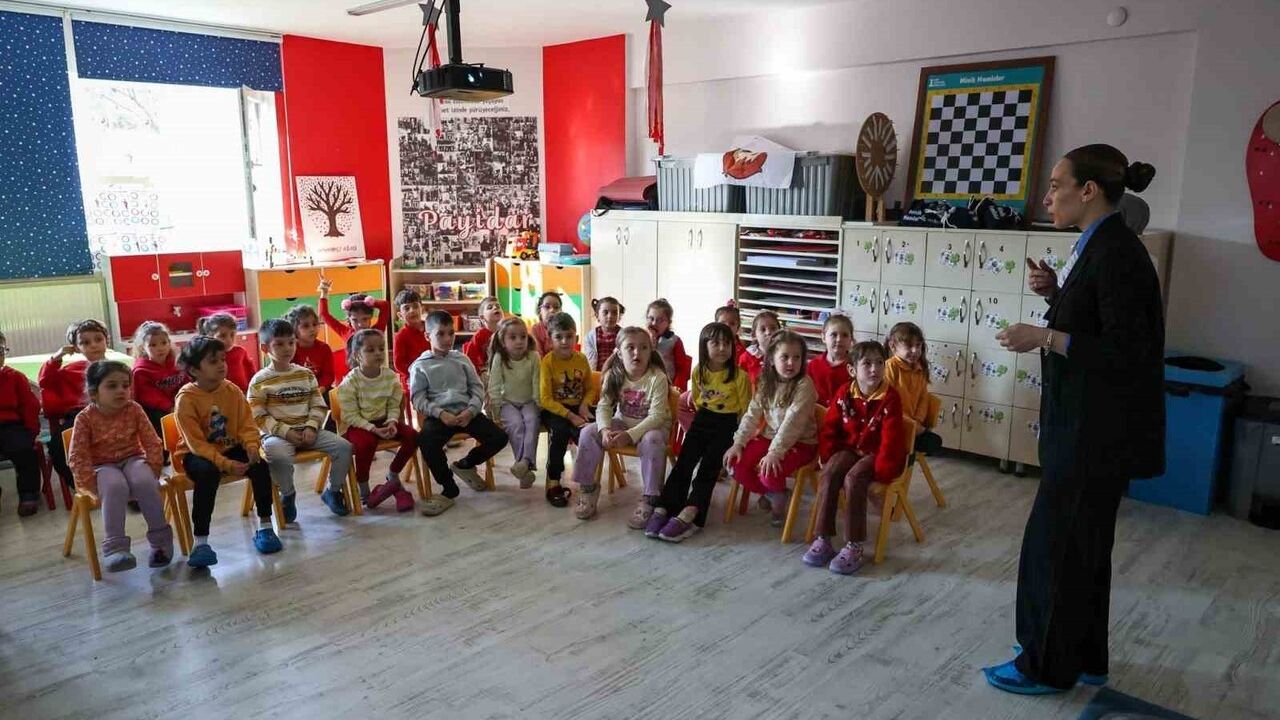 Anaokulunda 'Su Müfettişi' ile su tasarrufu eğitimi