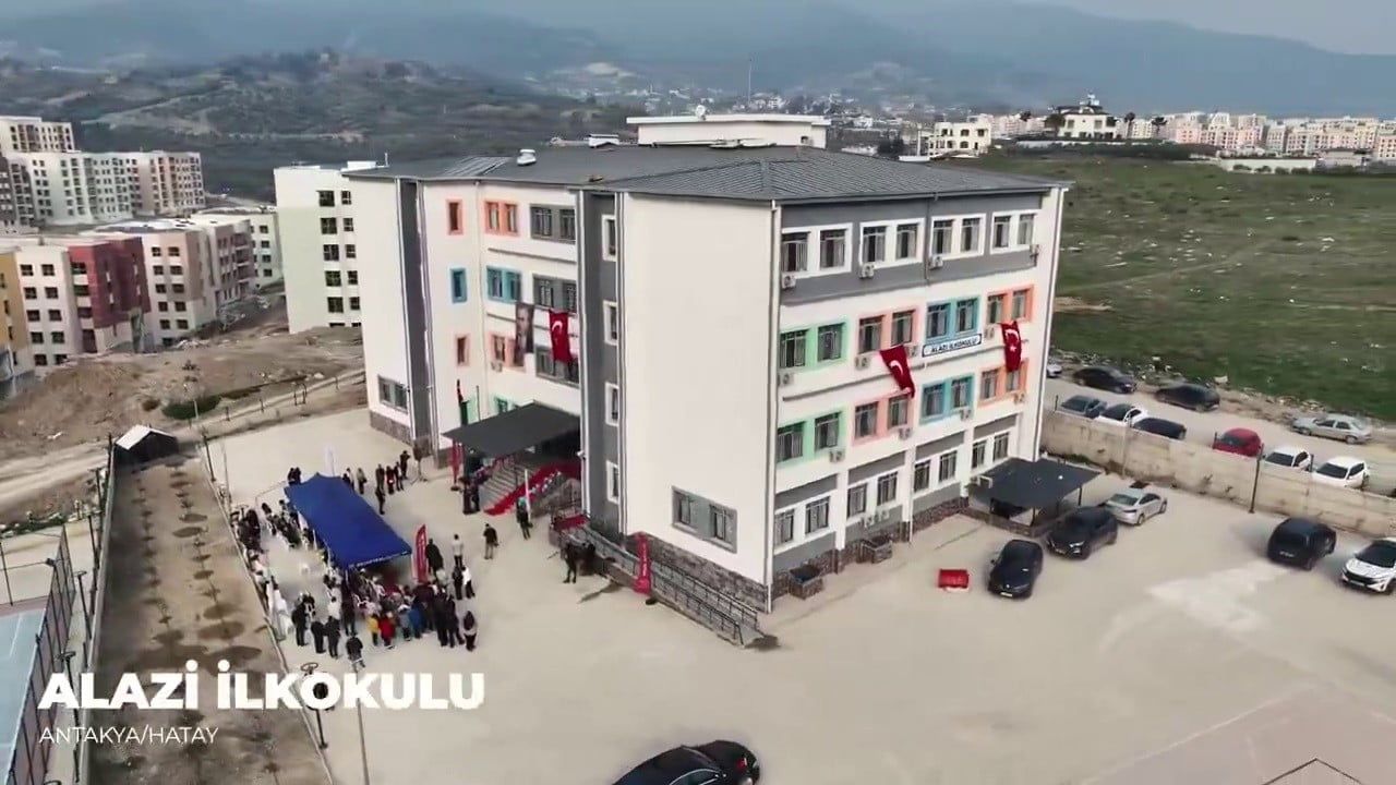 Antakya'da 20 Derslikli Alazı İlkokulu Açıldı — Hatay'ın 220'nci Eğitim Yuvası