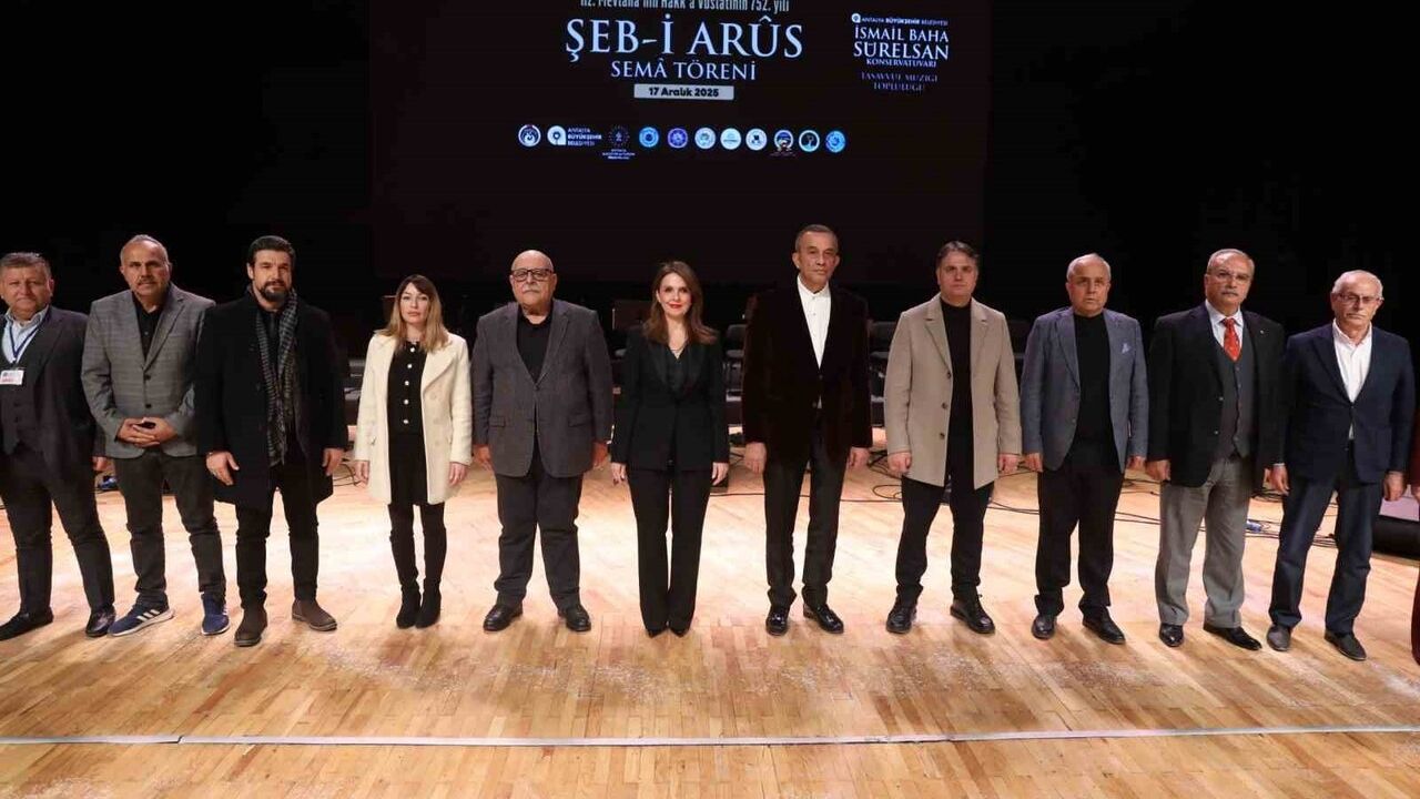 Antalya Büyükşehir Belediyesi, Hz. Mevlânâ’yı Şeb-i Arûs Semâ Töreniyle Andı