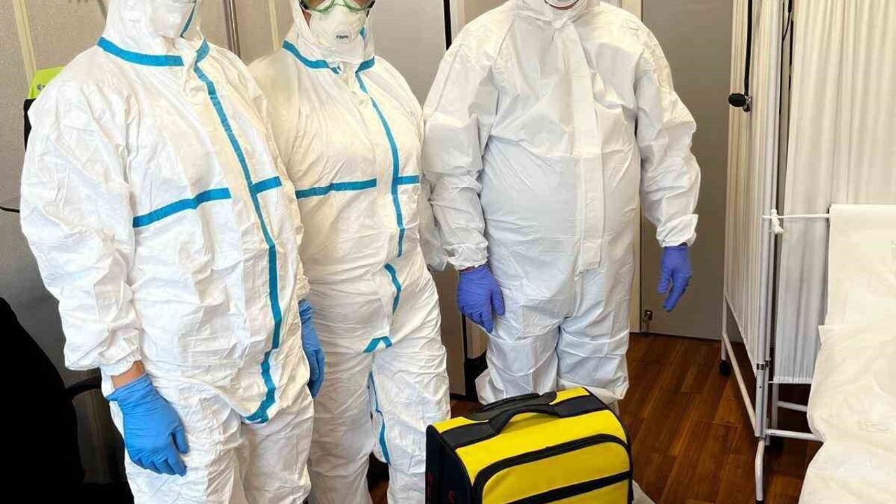 Antalya Havalimanı'nda uluslararası salgın senaryolu acil durum tatbikatı