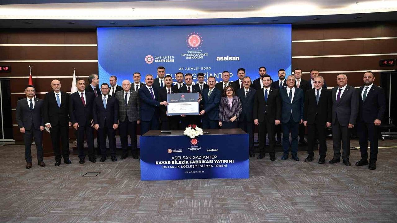 ASELSAN, SSB ve GSO'dan Gaziantep'te Kayar Bilezik Fabrikası için Ortaklık İmzası