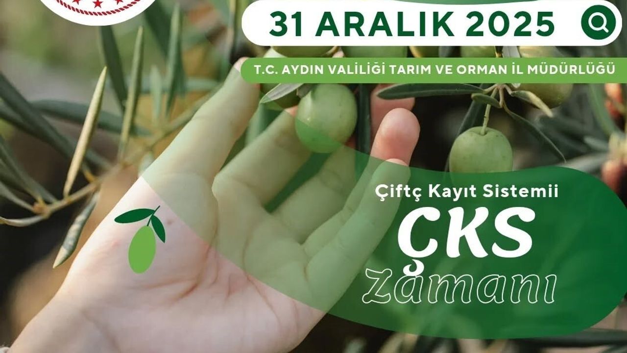 Aydın İl Tarım ve Orman Müdürlüğü'nden ÇKS başvurularında son uyarı