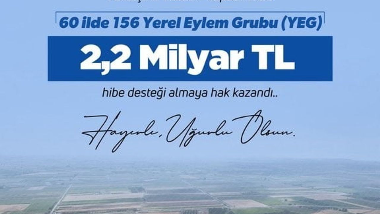 Bakan Yumaklı: 60 ildeki 156 Yerel Eylem Grubu LEADER Tedbiriyle Desteklendi