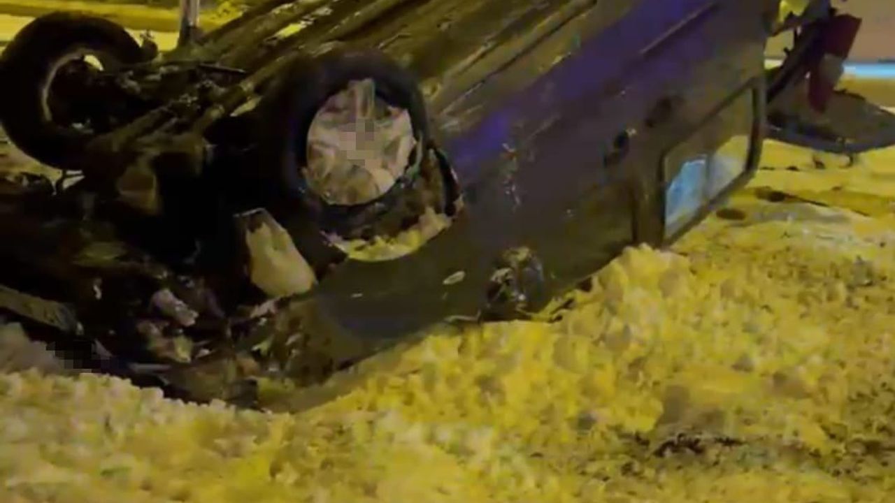 Batman'da Bıçakçı köyü mevkiinde araç devrildi: 2 yaralı