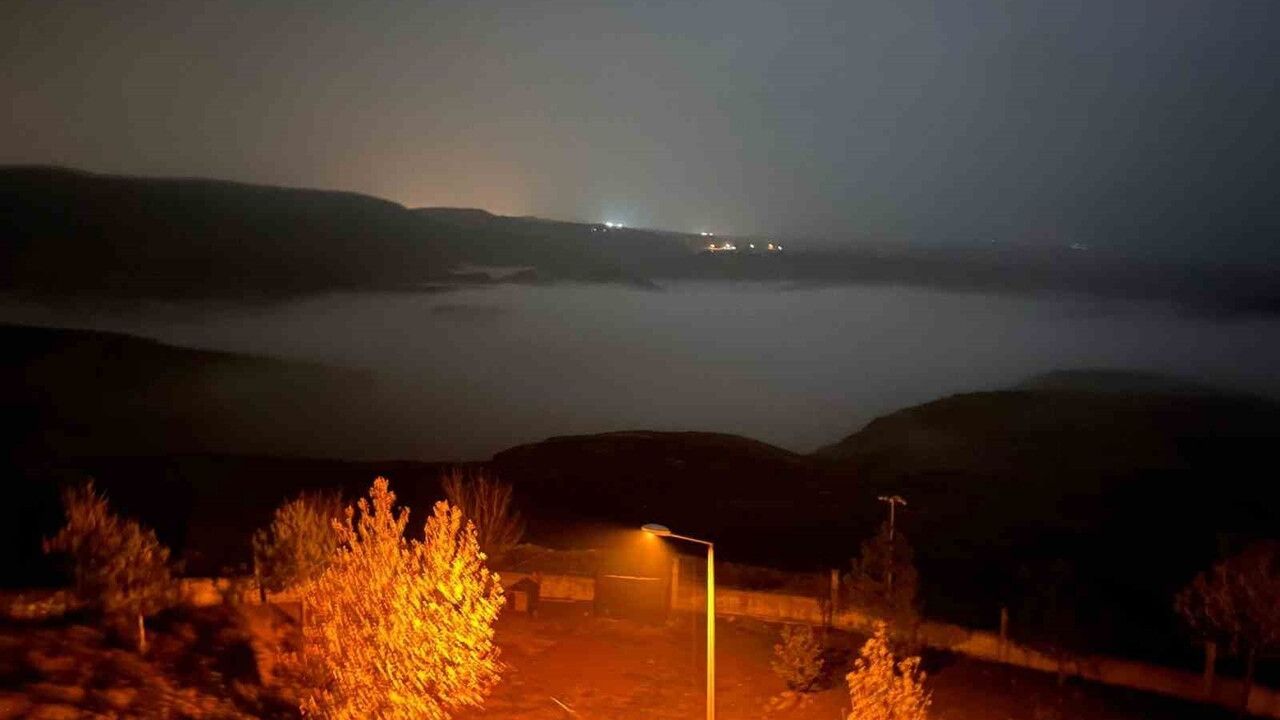 Batman'da Dicle Nehri 'sis denizi' görüntüsü