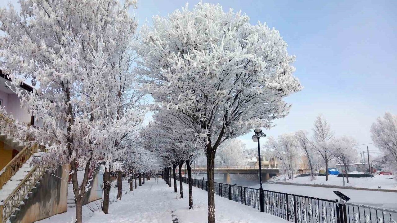 Bayburt Arpalı Beldesi beyaza büründü: Ekipler yollarda çalışmalarını sürdürüyor