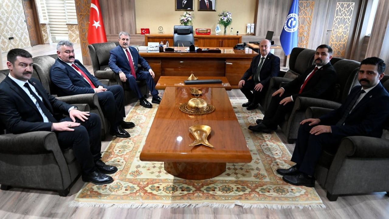 BBP Genel Başkanı Destici'den Prof. Dr. Ahmet Demir'e hayırlı olsun ziyareti