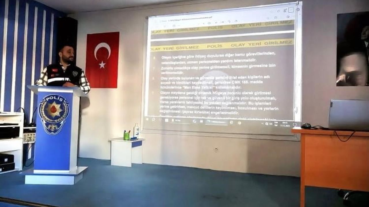 Bilecik polisi şüpheli paket ve olay yeri eğitimi aldı