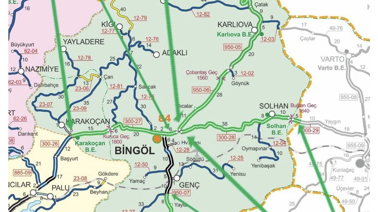 Bingöl'de tır trafiğine kapatılan yollar yeniden açıldı