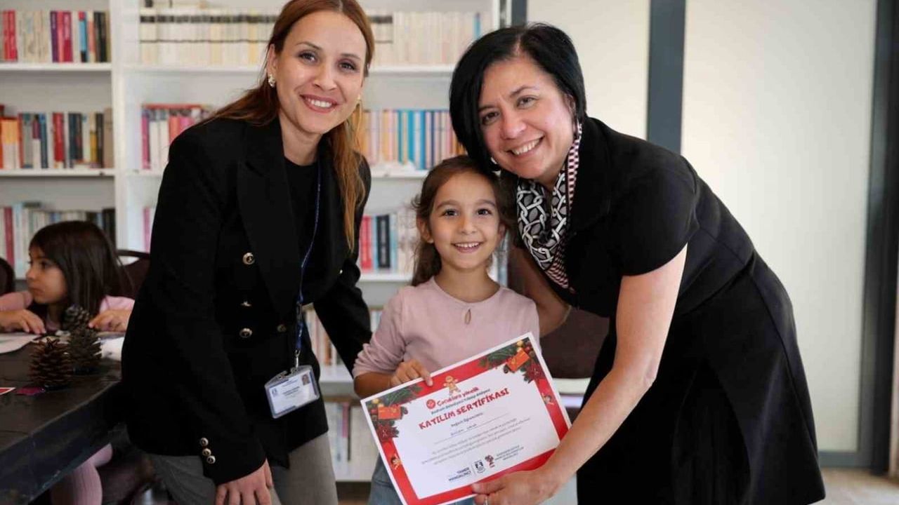 Bodrum’da çocuklara yönelik yılbaşı atölyeleri düzenlendi