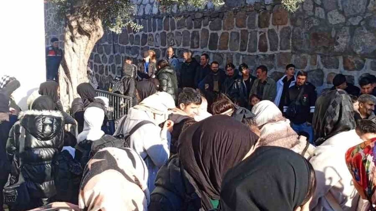 Bodrum'da kiralık evde 82 düzensiz göçmen yakalandı