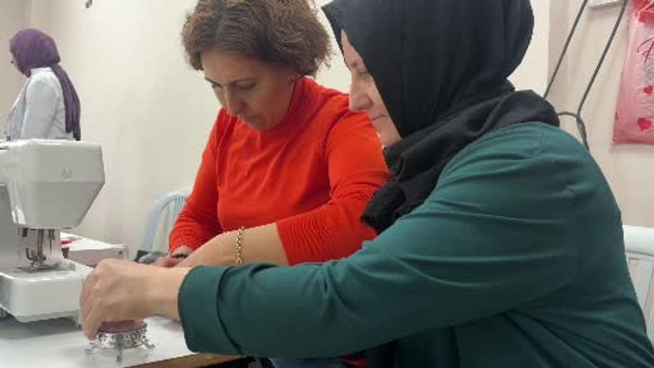 Bolu’da velilere yönelik dikiş-nakış kursu ile aile ekonomisine destek