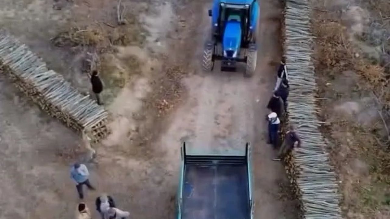 Boyabat’ta Orman İşletme Müdürlüğü’nden kışlık odun desteği