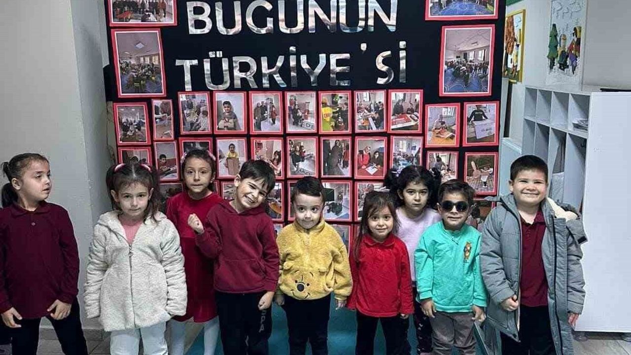 Bozkır'da anaokulu öğrencilerinden Yerli Malı Haftası'nda savunma sanayi maketleri sergisi