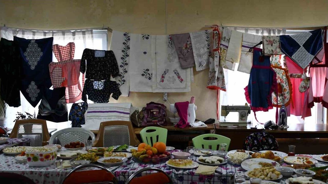 Bozlağan’daki eski ilkokul dikiş nakış kursuna dönüştü