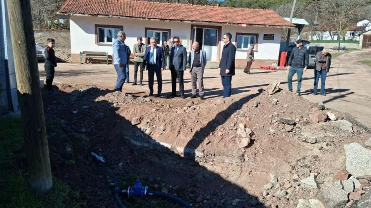 Bozüyük'te Gökçeli Köyü'ne 900 metrelik içme suyu hattı tamamlandı