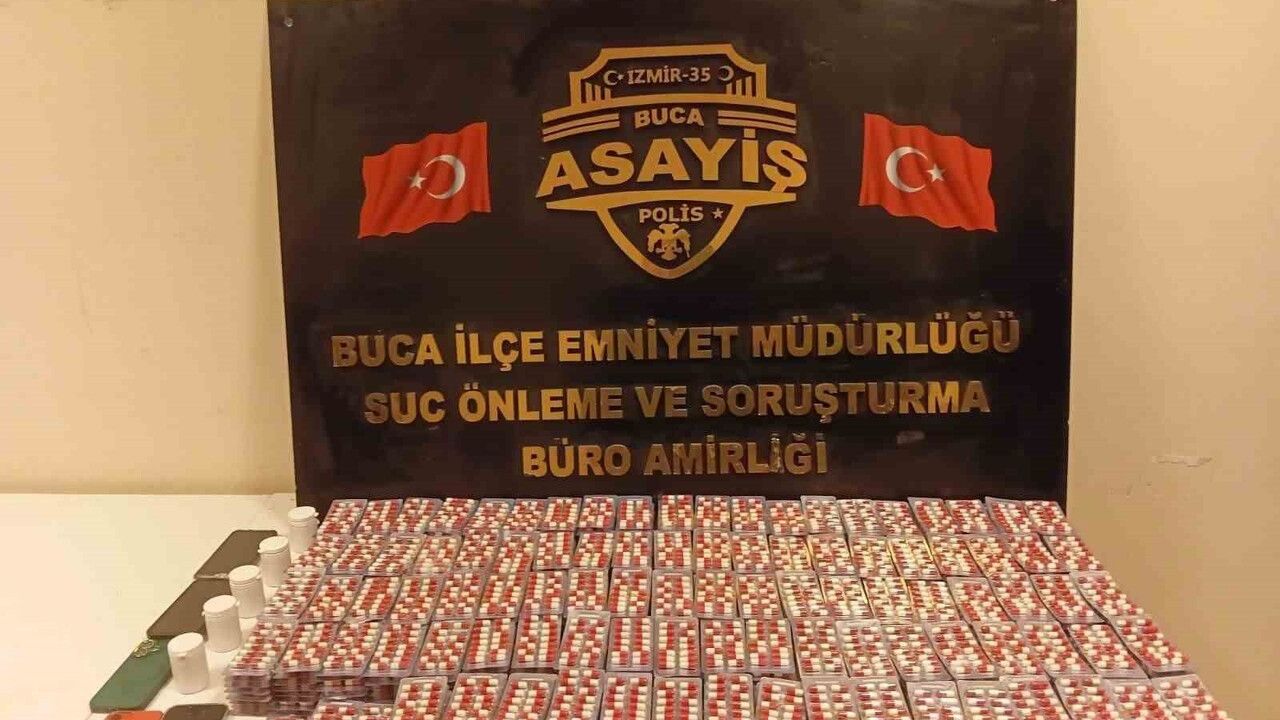 Buca'da 11 bin 296 uyuşturucu hap ele geçirildi