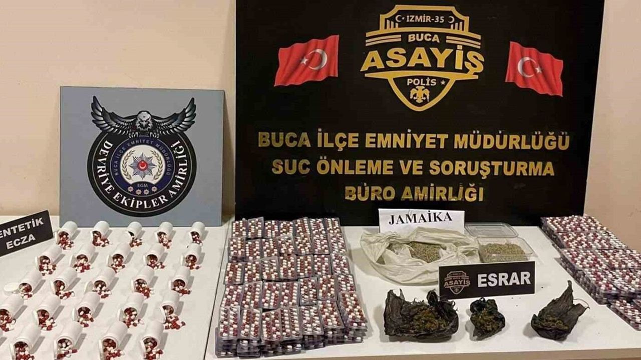 Buca'da uyuşturucu operasyonu: 5 bin 440 hap ele geçirildi